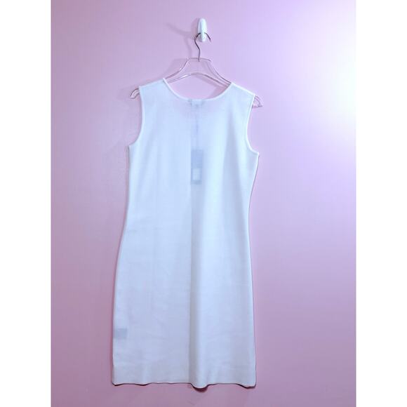 Misook Acrylic Knit Dress in White Size Petite Small - Picture 4 of 7